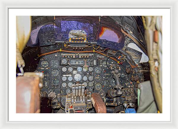 Castle Air Force Base Inside the Cockpit 2 - Framed Print