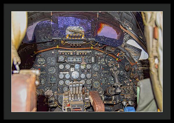 Castle Air Force Base Inside the Cockpit 2 - Framed Print