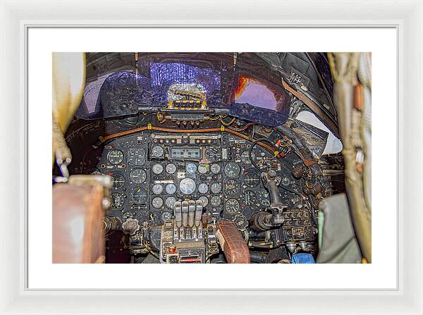 Castle Air Force Base Inside the Cockpit 2 - Framed Print