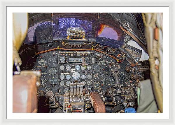 Castle Air Force Base Inside the Cockpit 2 - Framed Print