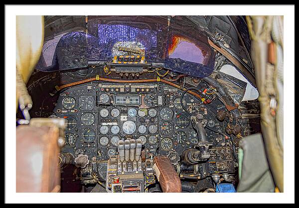 Castle Air Force Base Inside the Cockpit 2 - Framed Print