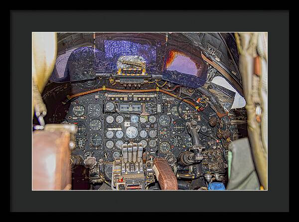 Castle Air Force Base Inside the Cockpit 2 - Framed Print