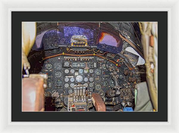 Castle Air Force Base Inside the Cockpit 2 - Framed Print