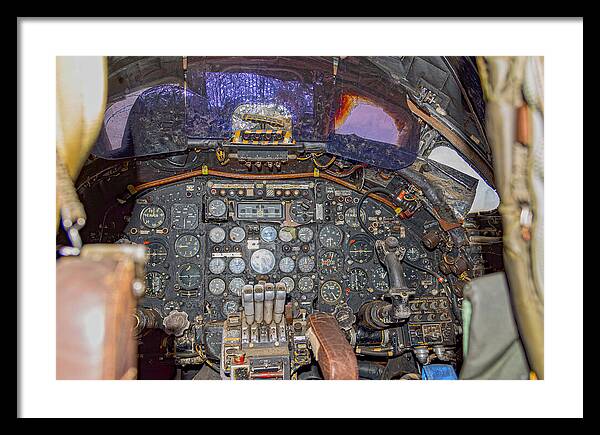 Castle Air Force Base Inside the Cockpit 2 - Framed Print