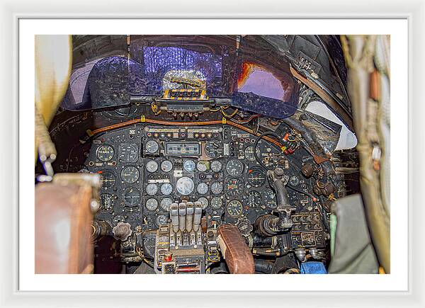 Castle Air Force Base Inside the Cockpit 2 - Framed Print