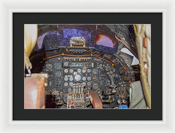 Castle Air Force Base Inside the Cockpit 2 - Framed Print