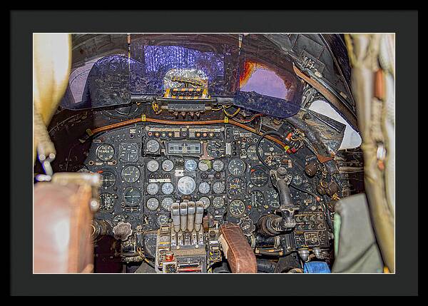 Castle Air Force Base Inside the Cockpit 2 - Framed Print