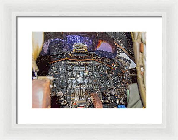 Castle Air Force Base Inside the Cockpit 2 - Framed Print