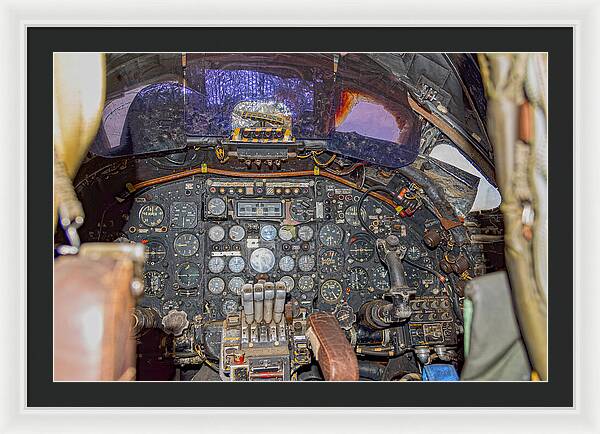 Castle Air Force Base Inside the Cockpit 2 - Framed Print