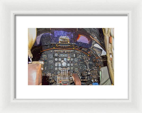 Castle Air Force Base Inside the Cockpit 2 - Framed Print