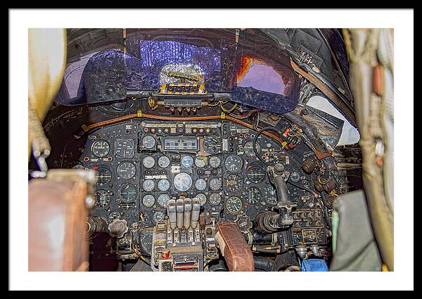 Castle Air Force Base Inside the Cockpit 2 - Framed Print