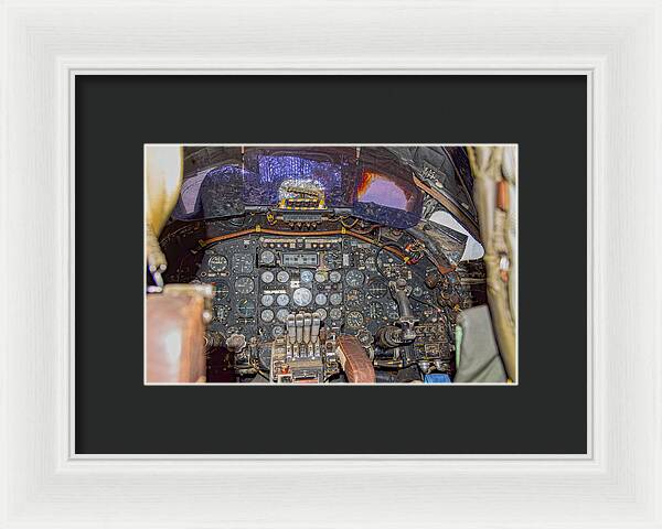 Castle Air Force Base Inside the Cockpit 2 - Framed Print
