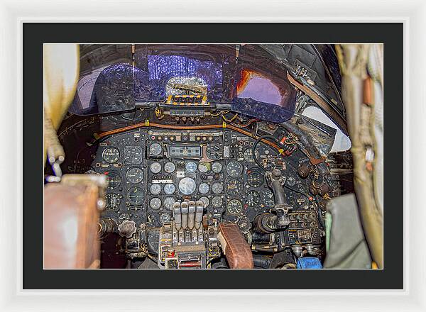 Castle Air Force Base Inside the Cockpit 2 - Framed Print