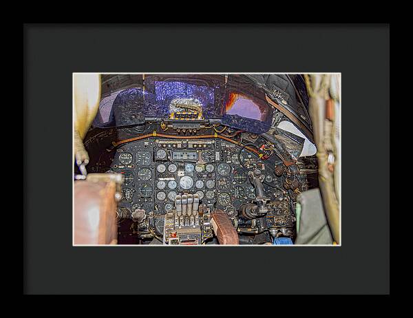 Castle Air Force Base Inside the Cockpit 2 - Framed Print