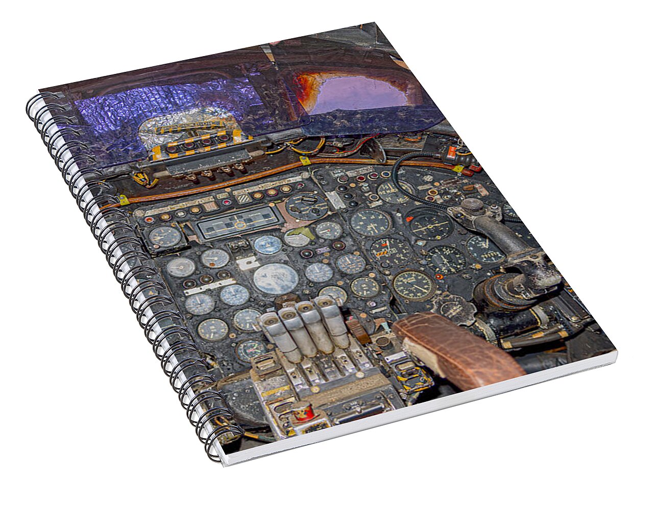 Castle Air Force Base Inside the Cockpit 1 - Spiral Notebook
