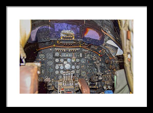 Castle Air Force Base Inside the Cockpit 2 - Framed Print