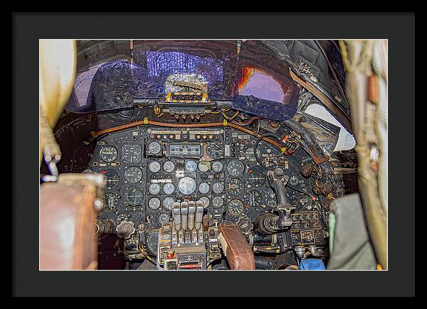 Castle Air Force Base Inside the Cockpit 2 - Framed Print