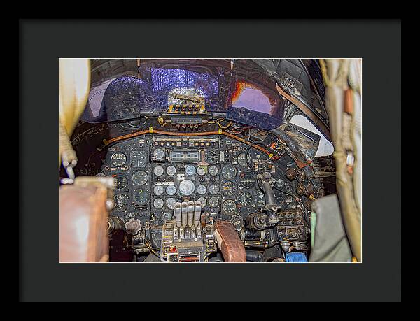 Castle Air Force Base Inside the Cockpit 2 - Framed Print