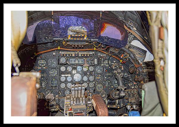 Castle Air Force Base Inside the Cockpit 2 - Framed Print