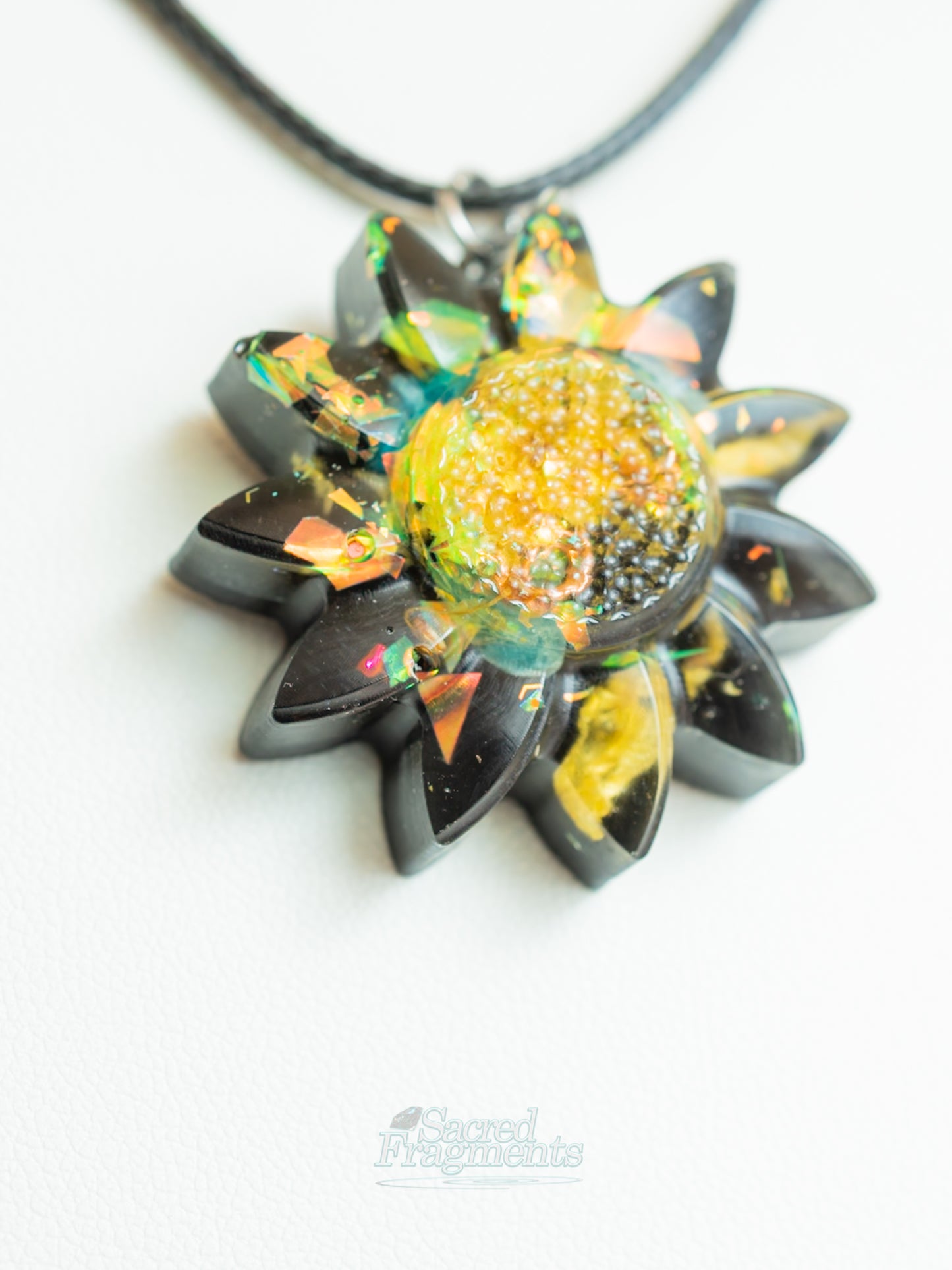 Yellow Sunflower Orgone Pendant