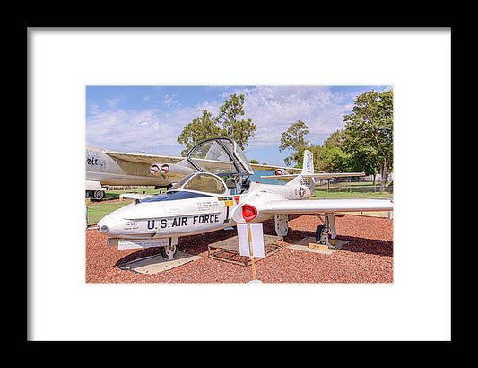 Castle Air Force Base Plane Displayed 3 - Framed Print
