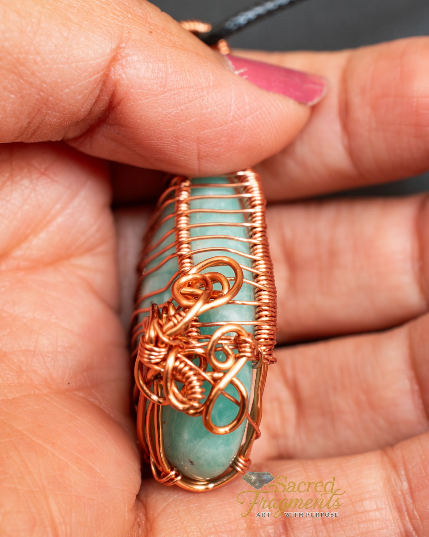 Amazonite Serenity & Fortune Pendant