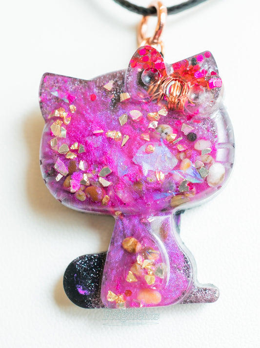 Cosmic Kitty Orgone Pendant