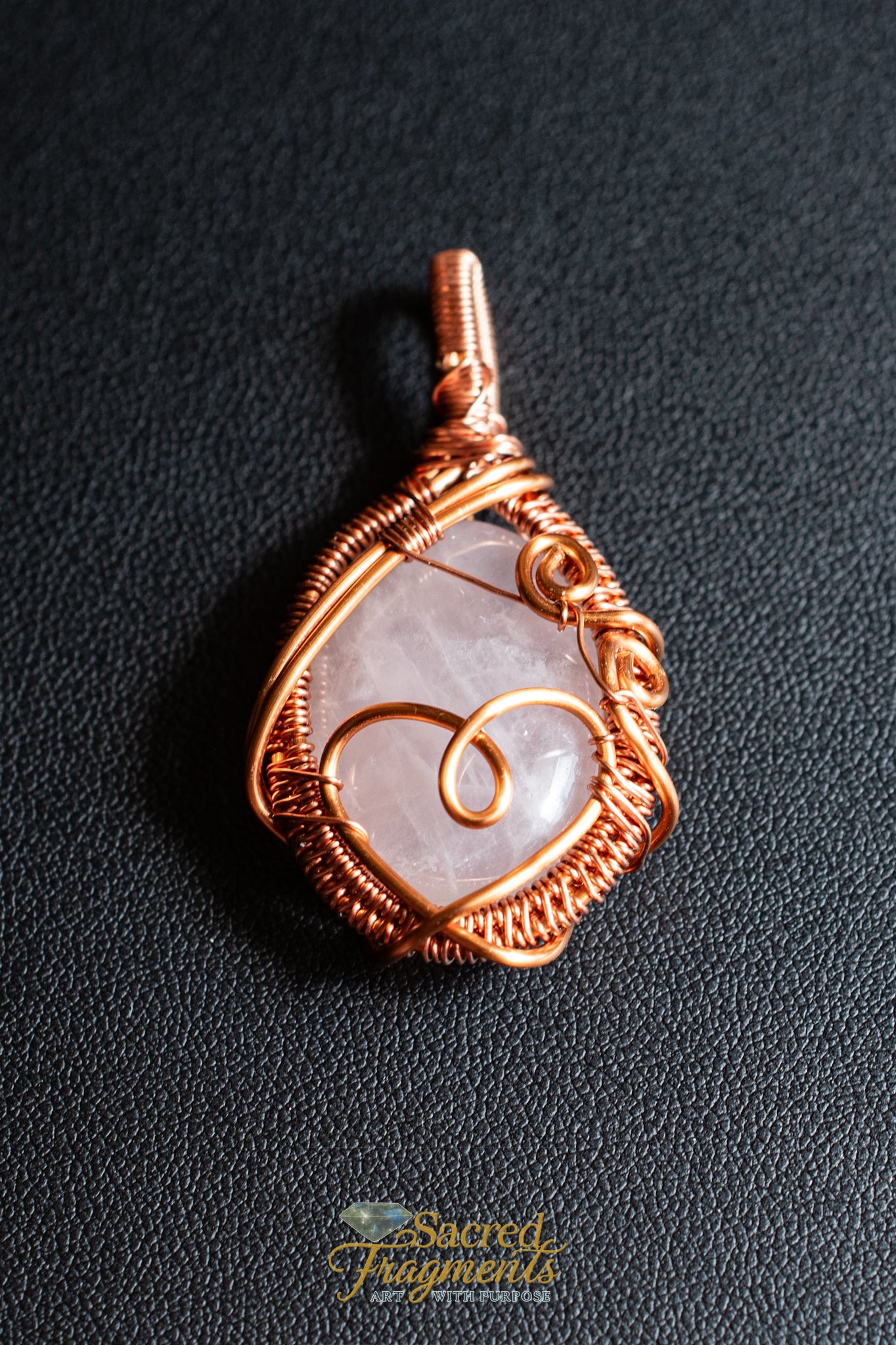 Unconditional Love Crystal Amulet Rose Quartz