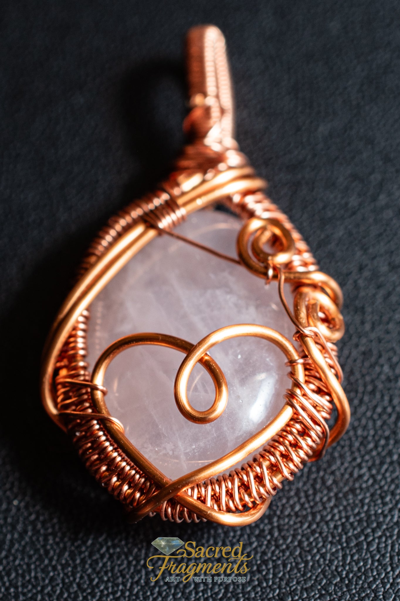 Unconditional Love Crystal Amulet Rose Quartz
