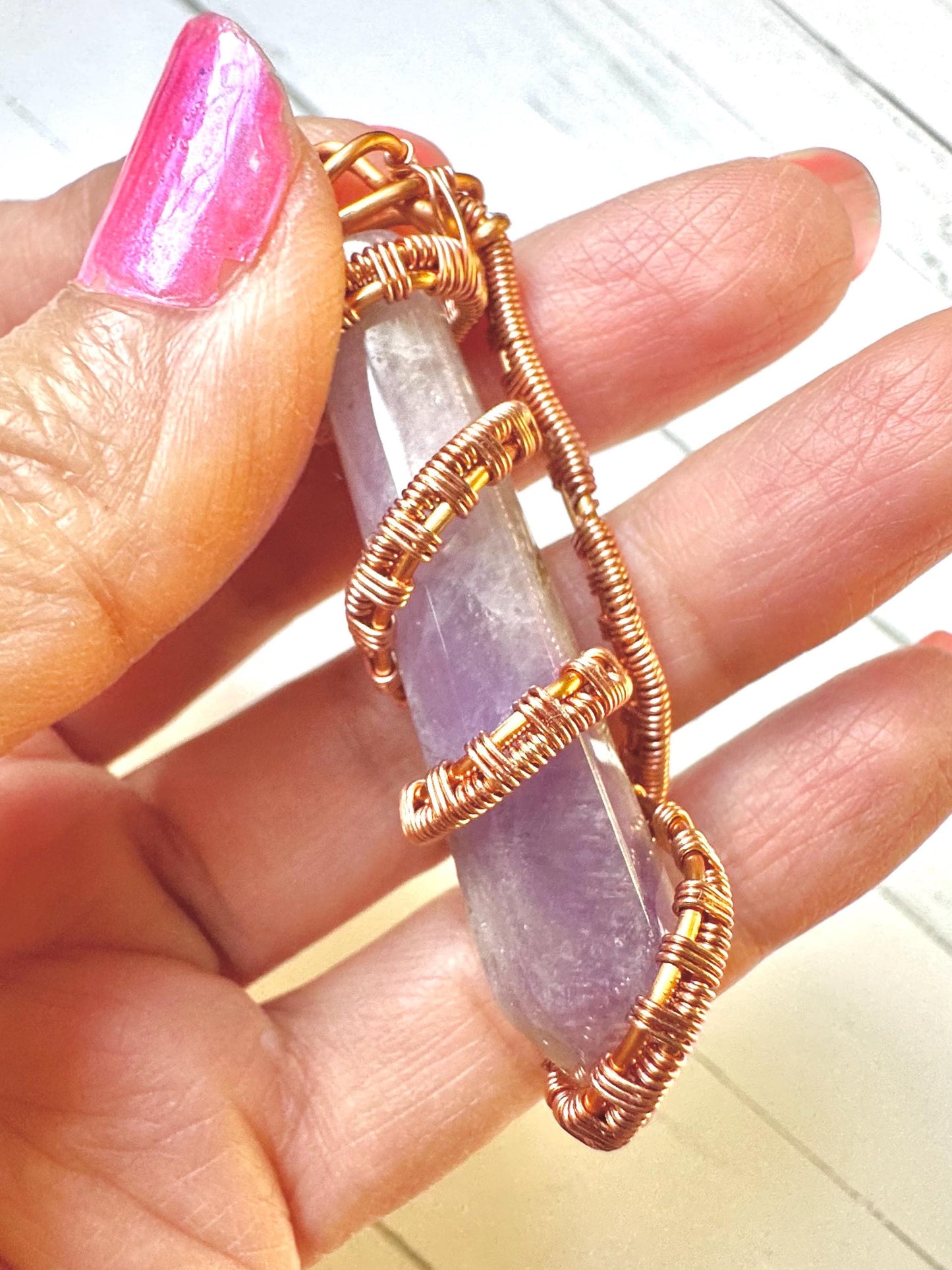 Express yourself Peacefully and Aligned - Amethyst Wand