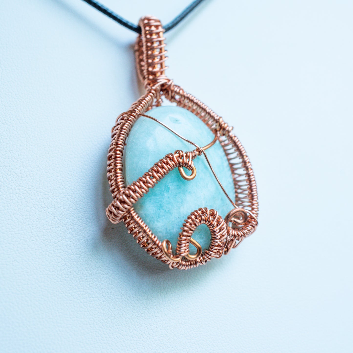 Calming Mood Blue Amazonite Pendant