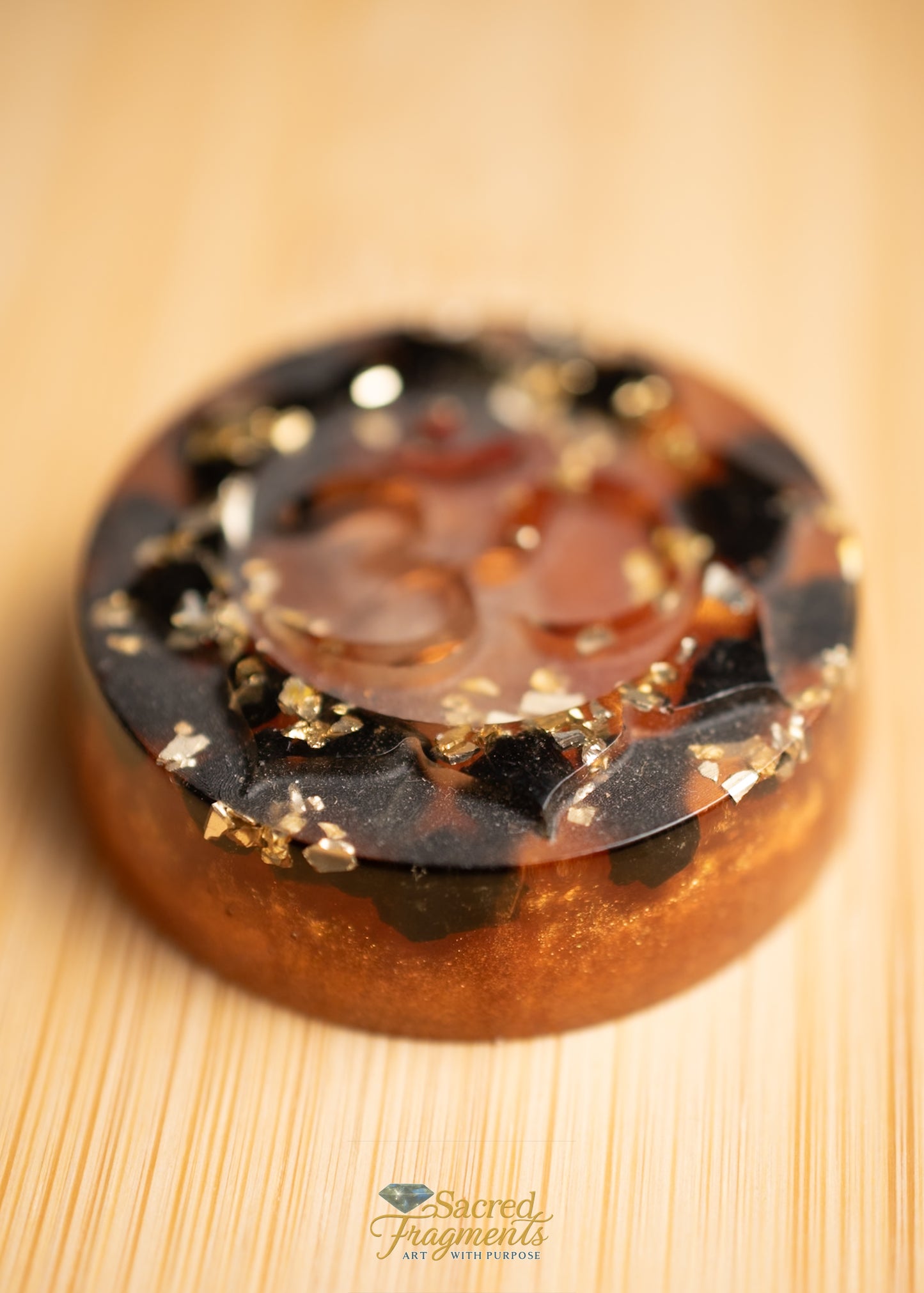 Om Aum Ohm  Orgonite Energy Pocket Piece