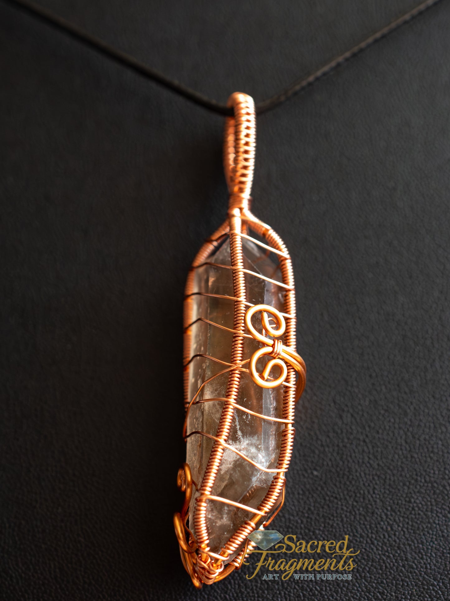 The Angel's Navigator Copper Wrapped Pendant