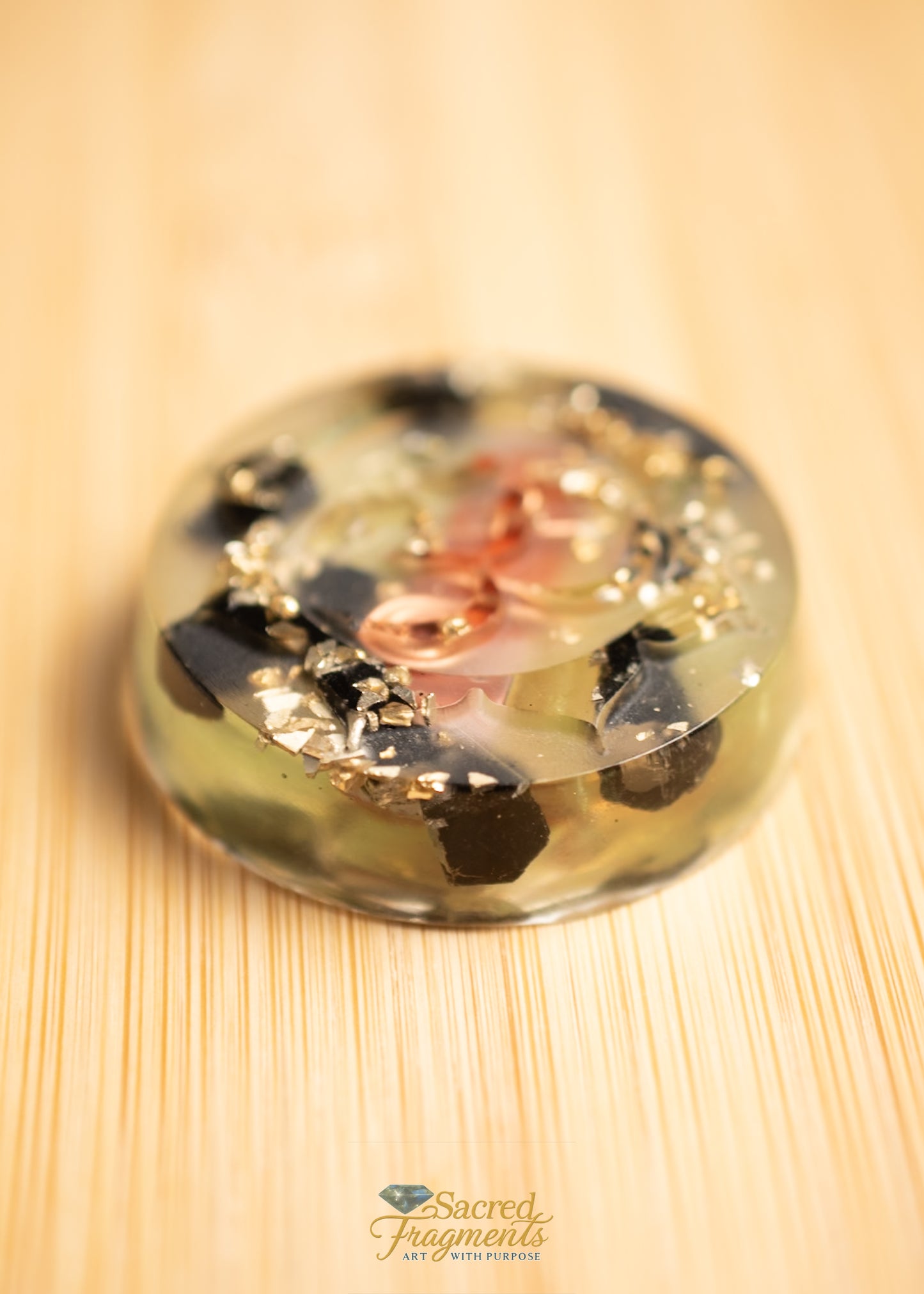 Om Aum Ohm  Orgonite Energy Pocket Piece