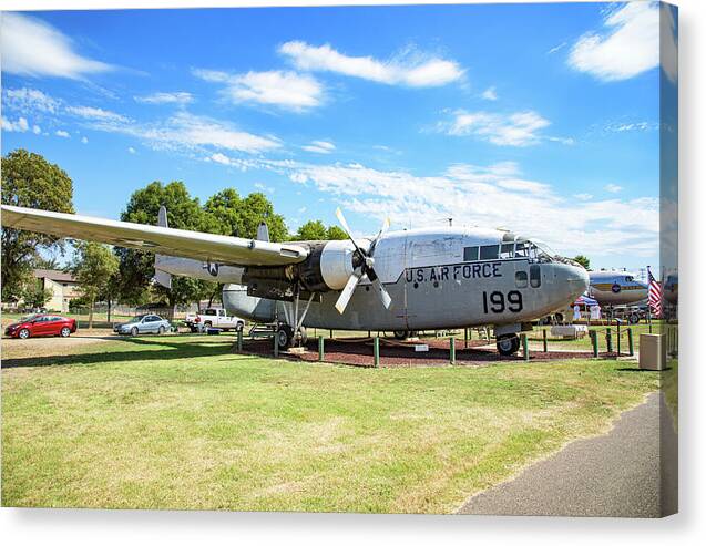 Castle Air Force Base Plane Displayed 5 - Canvas Print