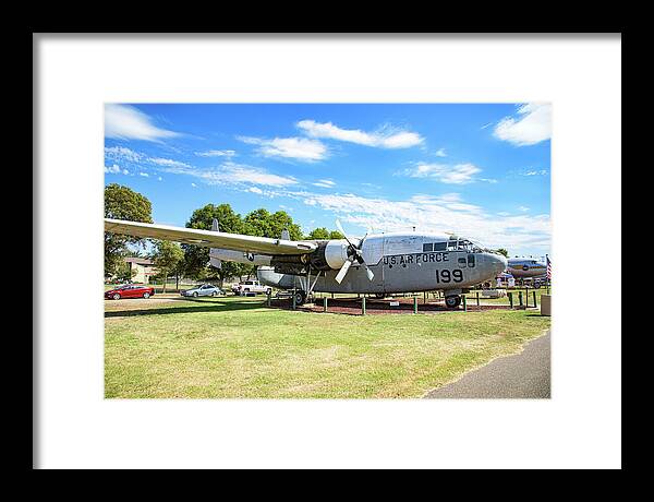 Castle Air Force Base Plane Displayed 5 - Framed Print