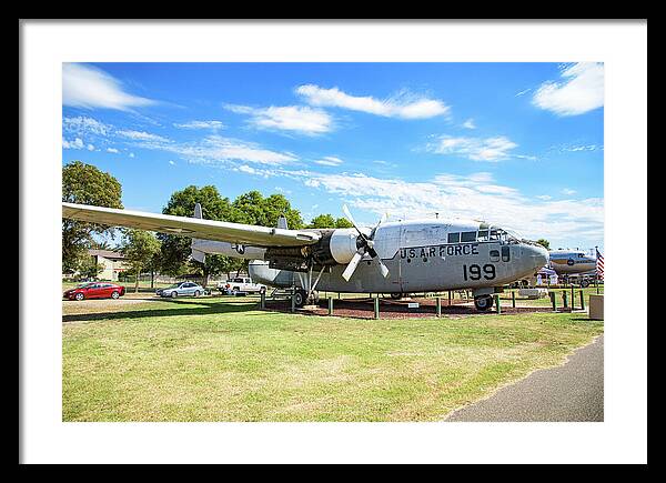 Castle Air Force Base Plane Displayed 5 - Framed Print
