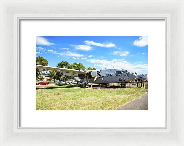 Castle Air Force Base Plane Displayed 5 - Framed Print