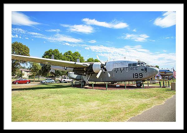 Castle Air Force Base Plane Displayed 5 - Framed Print