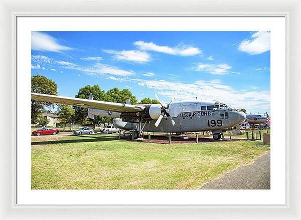Castle Air Force Base Plane Displayed 5 - Framed Print