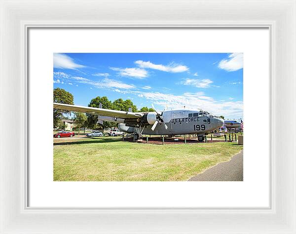 Castle Air Force Base Plane Displayed 5 - Framed Print