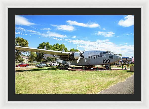 Castle Air Force Base Plane Displayed 5 - Framed Print