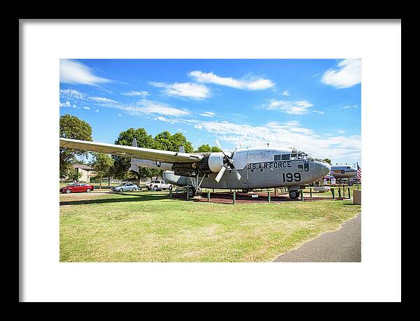 Castle Air Force Base Plane Displayed 5 - Framed Print
