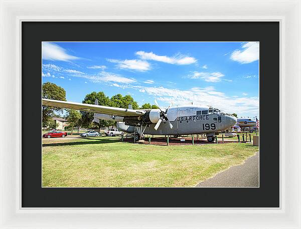 Castle Air Force Base Plane Displayed 5 - Framed Print