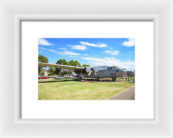 Castle Air Force Base Plane Displayed 5 - Framed Print