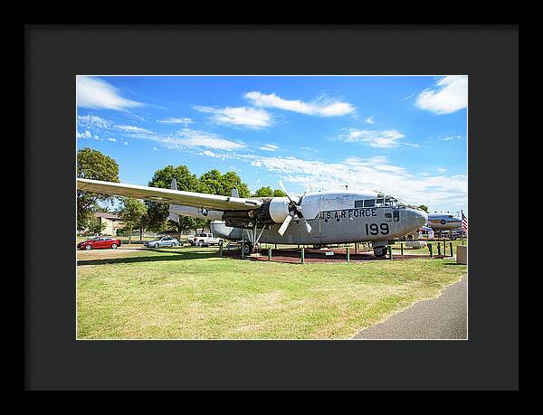 Castle Air Force Base Plane Displayed 5 - Framed Print