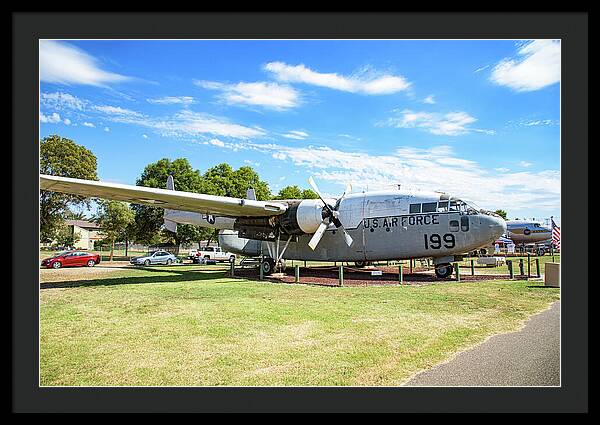 Castle Air Force Base Plane Displayed 5 - Framed Print