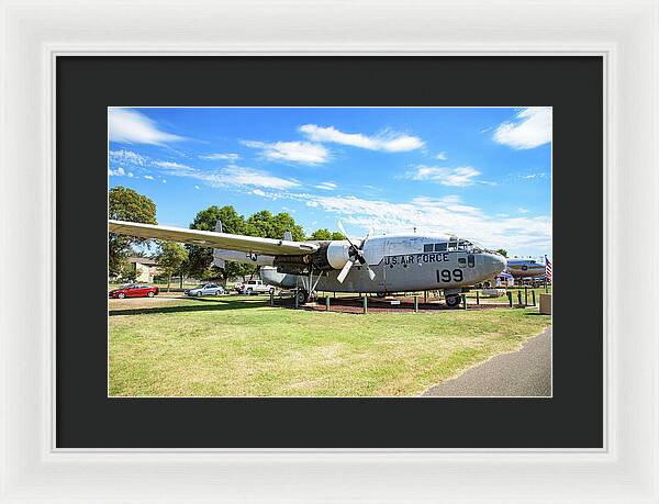 Castle Air Force Base Plane Displayed 5 - Framed Print