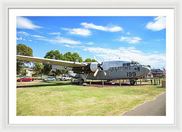 Castle Air Force Base Plane Displayed 5 - Framed Print