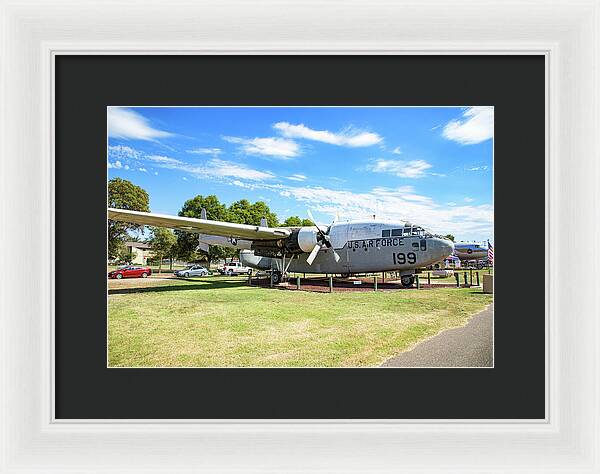Castle Air Force Base Plane Displayed 5 - Framed Print